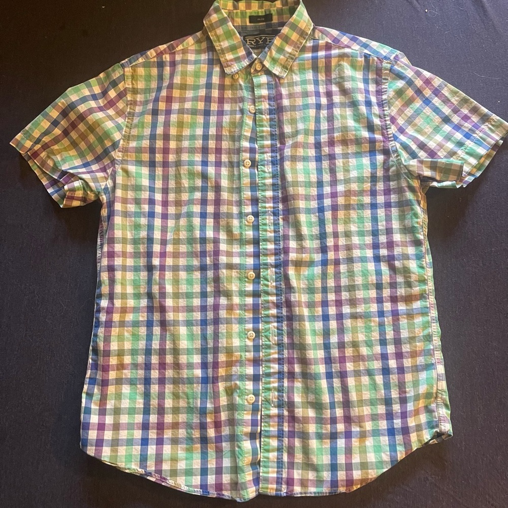 Rye Slim Fit Button Down—Medium